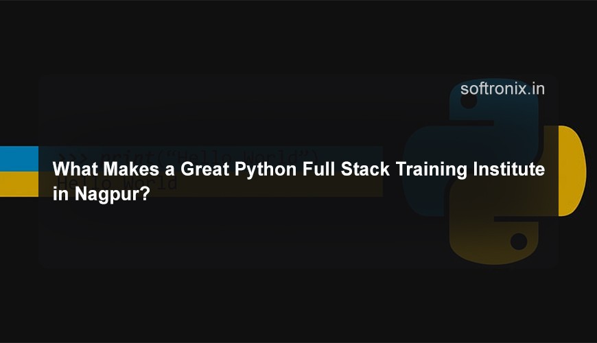 What Makes a Great Python Full Stack Training Institute in Nagpur?
