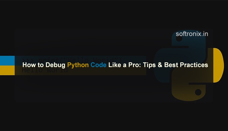 How to Debug Python Code Like a Pro: Tips & Best Practices
